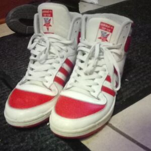Adidas Top Ten RB Red and White High-Tops